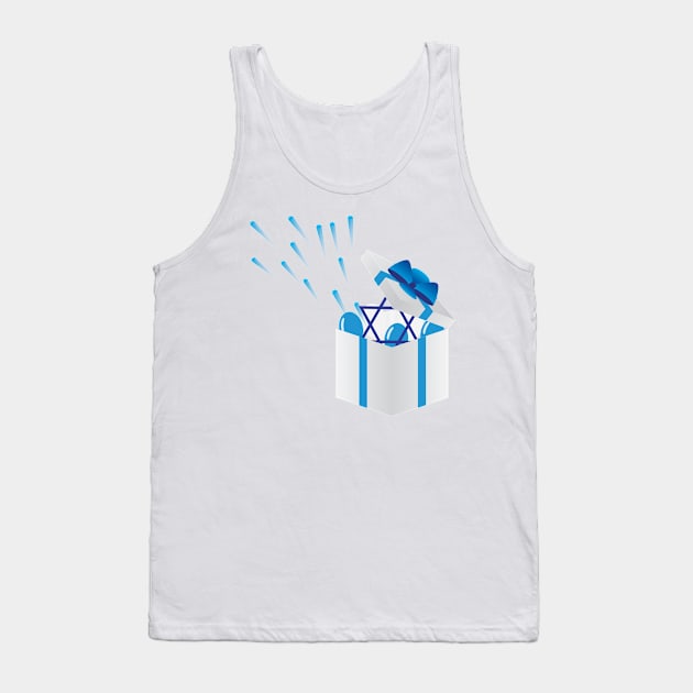 Star of David, fireworks and Balloons Tank Top by sigdesign